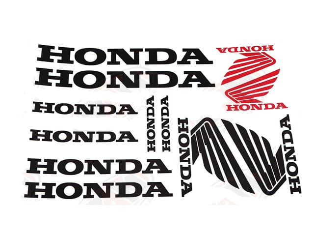 Naklejka HONDA czarna kpl.
